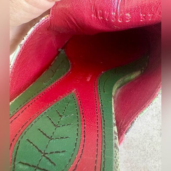 Gucci Princetown Multicolor GG Canvas Horsebit Tian Print Mules EU 37 US 7 - Picture 6 of 9